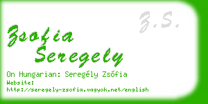 zsofia seregely business card